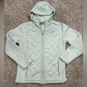 New Balance Women’s Mint Green Fleece/Quilted Jacket size M
